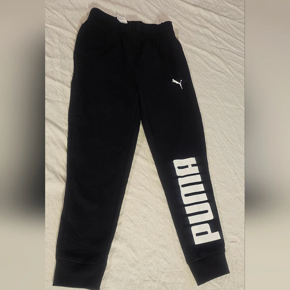 Boys PUMA Active Pants Joggers NWT Skinny Size 10